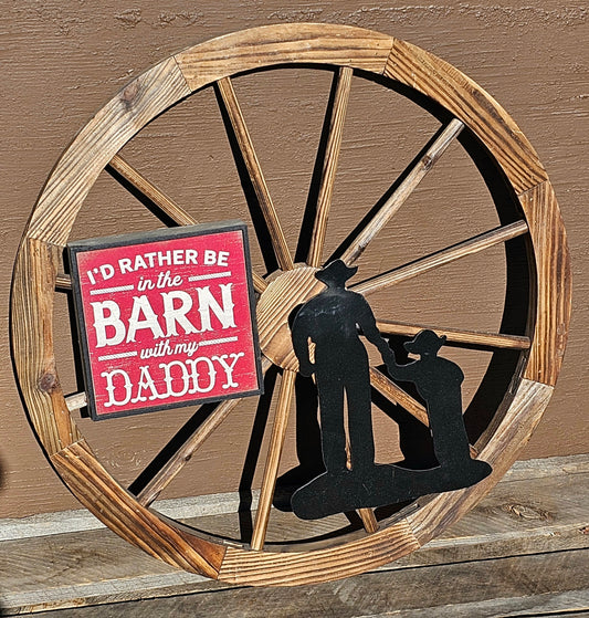 Wooden Wagon Wheel