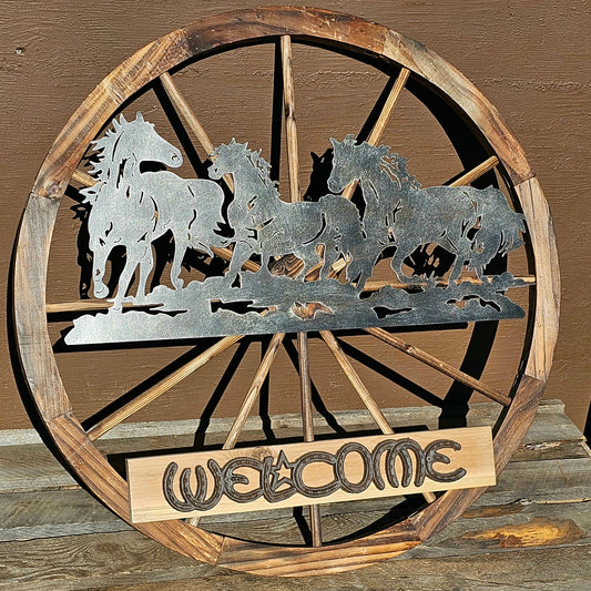 Wooden Wagon Wheel