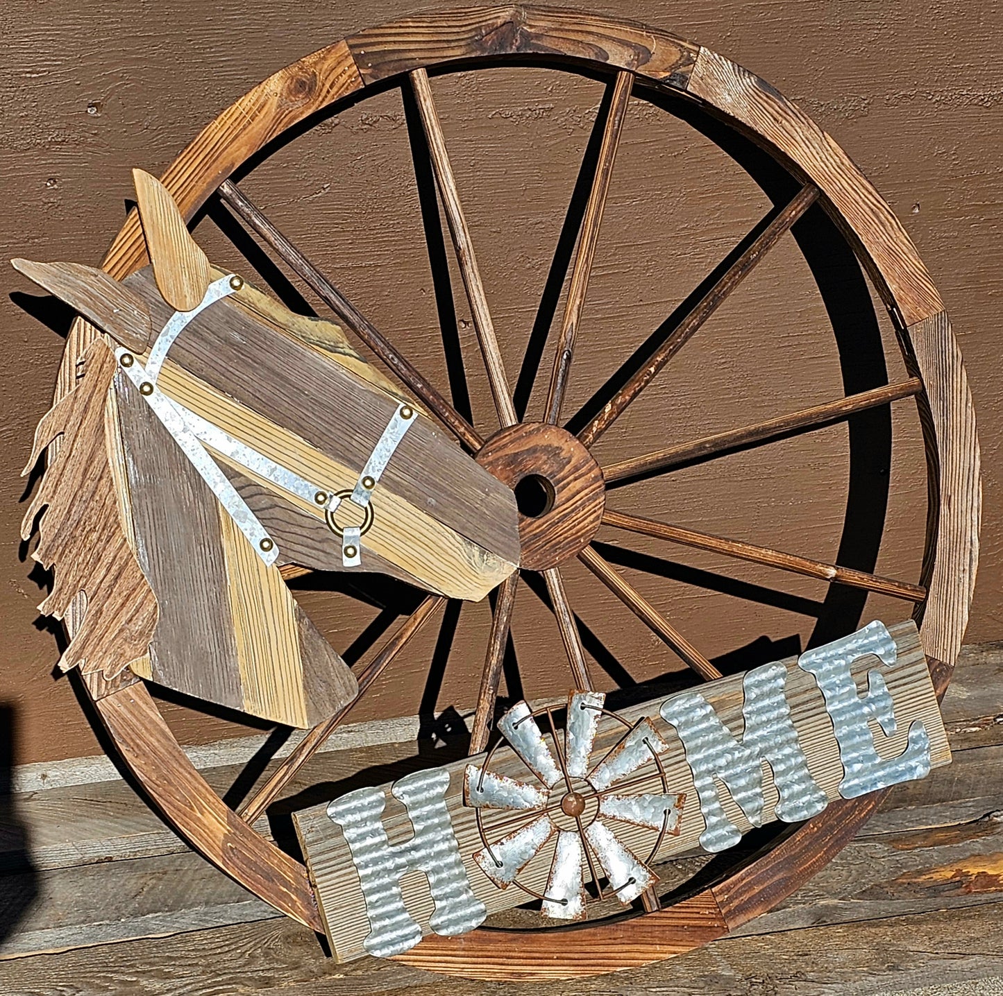 Wooden Wagon Wheel