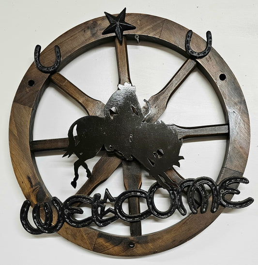 Wooden Wagon Wheel