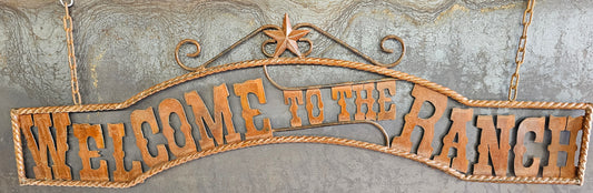 Rustic Welcome to the Ranch Arch Wheel